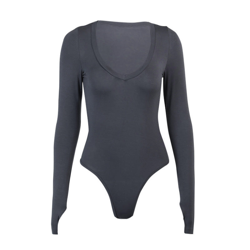 Long Sleeve Collar Bodysuit